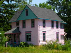 Sky-Blue-Pink House in Painesville